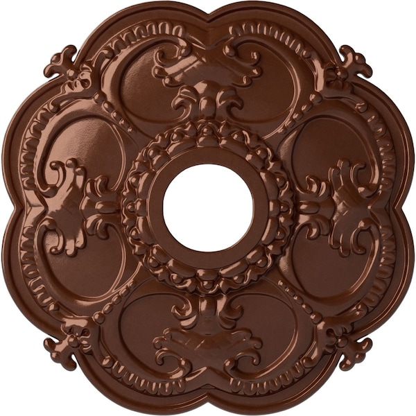 Ekena Millwork Rotherham Ceiling Medallion (Fits Canopies up to 3 1/2"), 18"OD x 3 1/2"ID x 1 1/2"P, Copper Penny CM17ROCPS - main